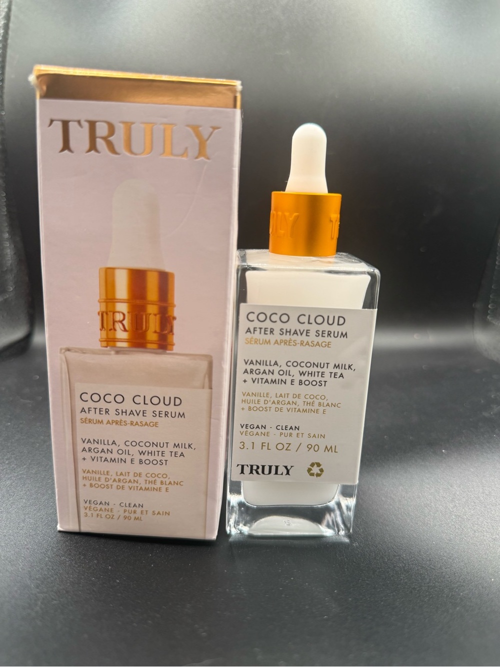 TRULY Coco Cloud After Shave Serum - White & Gold